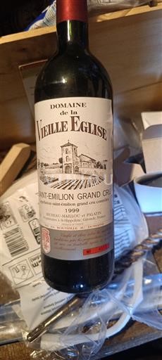 Rượu vang Rouge sec Domaine La Vieille Eglise 1999 Pháp Bordeaux Saint-Émilion Grand Cru AOC Grand Cru