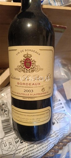 Bordeaux Château La Petite Juliette 2003