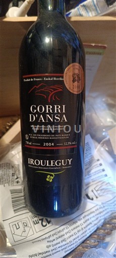 Tây Nam Irouléguy Gorri d'Ansa 2004