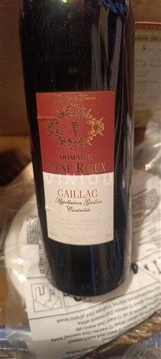 Tây Nam Gaillac Domaine René Rieux Không niên vụ