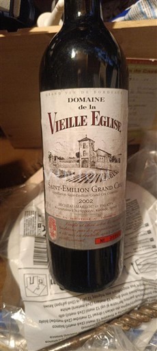 Bordeaux Saint-Émilion Grand Cru Grand Cru Domaine La Vieille Eglise 2002