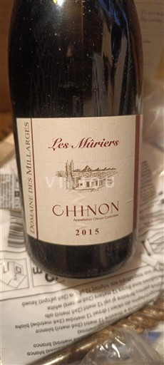 Thung lũng sông Loire Chinon Domaine S Millarges Les Mûriers 2015