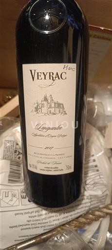 Vine Rouge sec Lanquais Veyrac 2017 Frankrig Bordeaux AOC