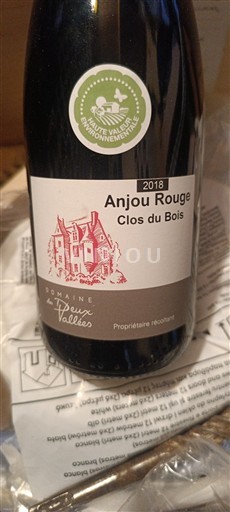 Thung lũng sông Loire Không được chỉ định Domaine S Deux Vallées Clos du Bois 2018