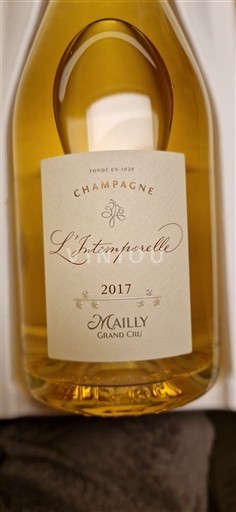 Champagne Champagner Grand Cru Mailly L'Intemporelle 2017