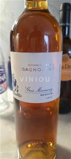 Sudoeste Côtes de Gascogne Domaine S Cassagnoles Gros Manseng Medium 2012