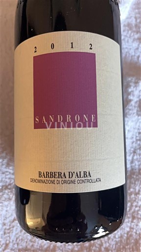 Piemonte Barbera d'Alba Sandrone 2012