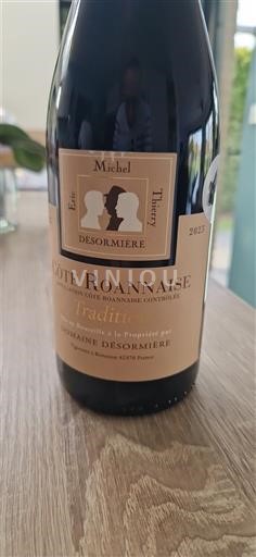 Thung lũng sông Loire Côte-roannaise Domaine Sormière Tradition 2023