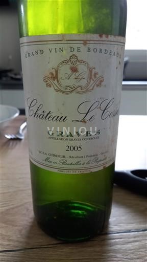 Bordeaux Graves Château Le Cossu 2005