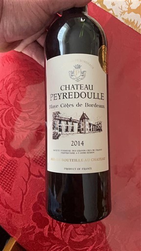 Bordeaux Blaye-côtes-de-bordeaux Château Peyredoulle 2014