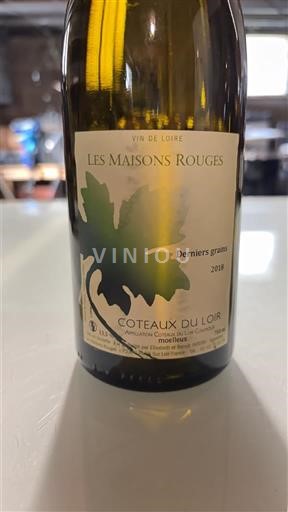 Thung lũng sông Loire Coteaux-du-Loir Les Maisons Rouges Derniers grains 2018