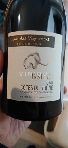 Rhônedalen Côtes du Rhône Cave des Vignerons de Montfrin Instinct 2022