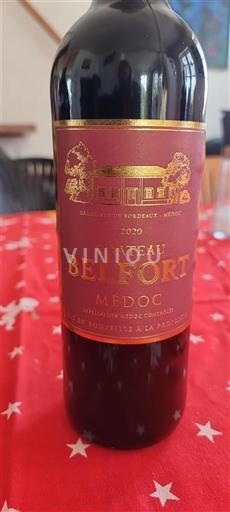 Bordeaux Médoc Château Belfort 2020