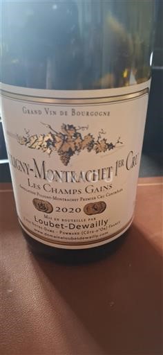 Burgundy Puligny-Montrachet Premier Cru Loubet-Dewailly Les Champs Gains 2020