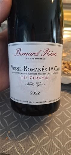 Borgonha Não especificado Premier Cru Bernard Rion Les Chaumes Vieilles Vignes 2022