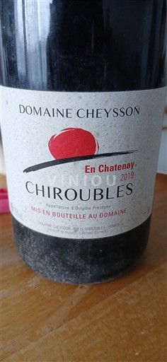 Beaujolais Chiroubles Domaine Cheysson En Chatenay 2019