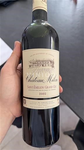 Bordeaux Saint-Émilion Grand Cru Grand Cru Château Milon 2002