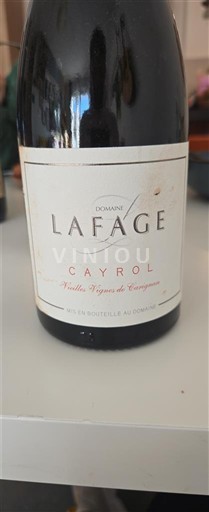 Linguadoca e Rossiglione Côtes catalanes Domaine Lafage Cayrol Vieilles Vignes de Carignan 2017