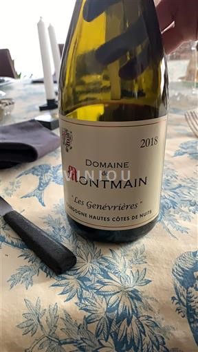 Bourgogne Không được chỉ định Domaine Montmain Les Genévrières 2018
