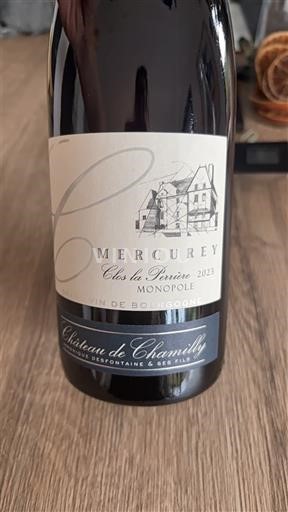 Bourgogne Mercurey Château Chamirey Clos la Perrière Monopole 2023