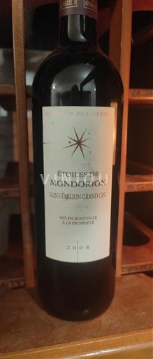 Bordeaux Saint-Émilion Grand Cru Grand Cru Mondorion Étoiles de Mondorion 2008