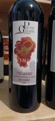Roussillon Collioure Domaine Pietri Geraud Côte Rocheuse 2017
