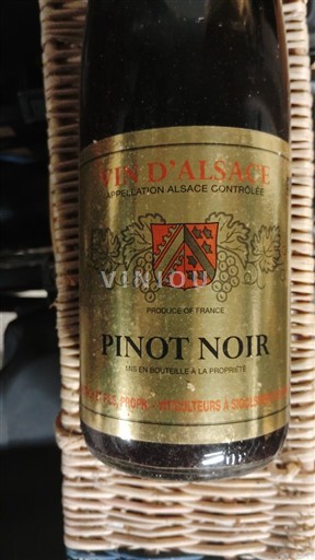 Alsácia Lucien dietrich Pinit noir 2018