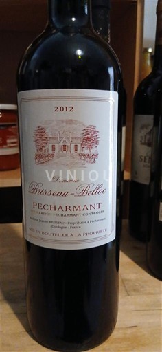 Tây Nam Pécharmant Domaine Brousseau-Bello 2012