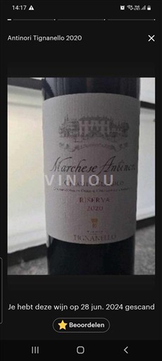 Toscana Chianti Classico Antinori Marchese Antinori Riserva 2020