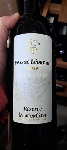 Bordéus Pessac-Léognan Mouton Cadet Réserve 2019
