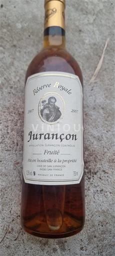 Tây Nam Jurançon Réserve Royale 2007