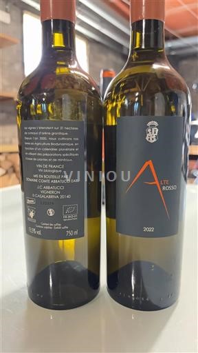Korzika Korziška Domaine Comte Abbatucci Alte Rosso 2022