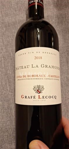 Bordeaux Không được chỉ định Château La Gramondie 2018