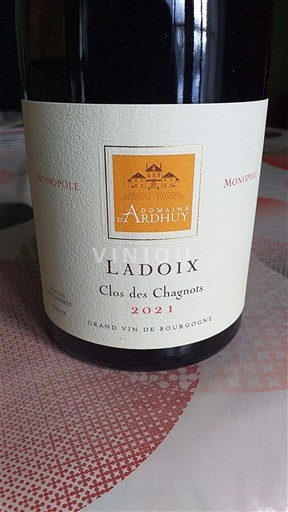 Borgoña Ladoix Domaine Ardhuy Clos des Chagnots 2021