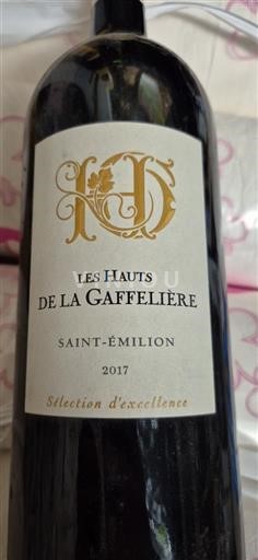 Bordeaux Saint-Émilion Les Hauts de la Gaffelière 2017