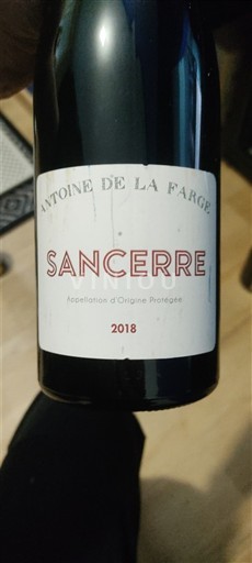 Thung lũng sông Loire Sancerre. Antoine de la Farge 2018