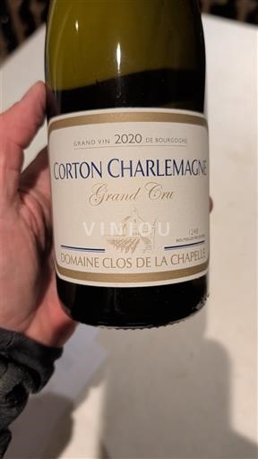Bourgogne Corton-charlemagne Grand Cru Domaine Clos de la Chapelle 2020