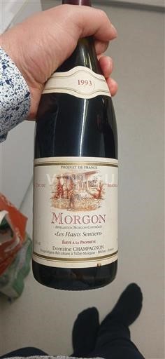 Beaujolais Morgon Domaine Champagnon Les Hauts Sentiers 1993