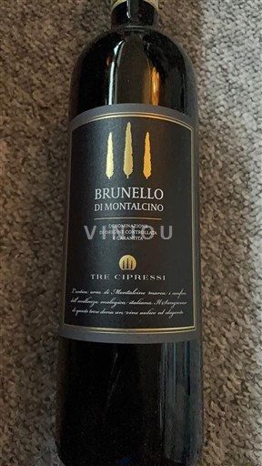 Rượu vang Rouge sec Tre Cipressi 2019 Ý Toscana Brunello di Montalcino DOC