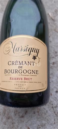 Bourgogne Crémant-de-Bourgogne Marsigny Réserve Brut 2014