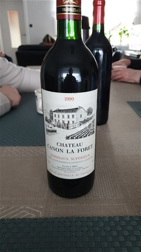 Bordeaux Bordeaux Supérieur Château Canon La Forêt 1990