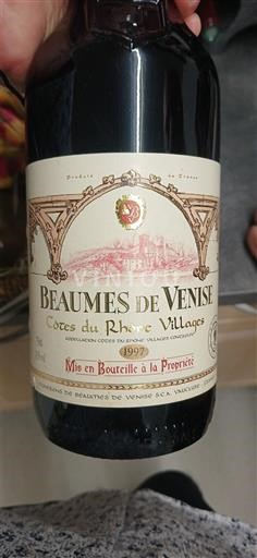 Thung lũng Rhône Beaumes de Venise Cave des Vignerons de Beaumes de Venise 1997