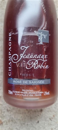 Champagne Sâm-panh Jeaunaux Robin Rosé de Saignée Không niên vụ