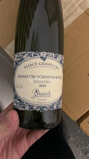 Alsacia No especificado Grand Cru Rimmer Grand Cru Schoenenbourg Riesling 2010