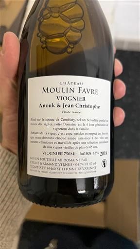 Valle del Rodano Non specificato Château Moulin Favre Viognier 2018