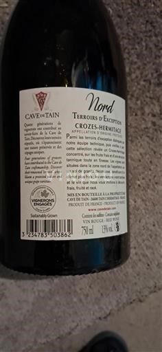 Rhônen laakso Crozes-Hermitage Cave de Tain Nord Terroirs d'Exception 2023