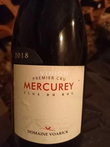 Bourgondië Mercurey DOMAINE VOARICK Clos du Roy 2018