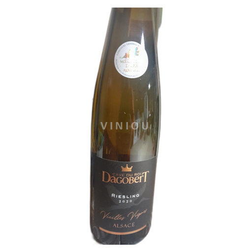 Vin Blanc sec Vieilles Vignes Cave du Roi Dagobert 2020 France Alsace Riesling AOC