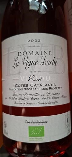 Linguadoca e Rossiglione Côtes catalanes Domaine La Vigne Barbé 2023