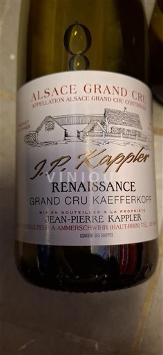 Alsasko Alsasko Grand Cru Grand Cru Jean-Pierre Kappler Renaissance 2023